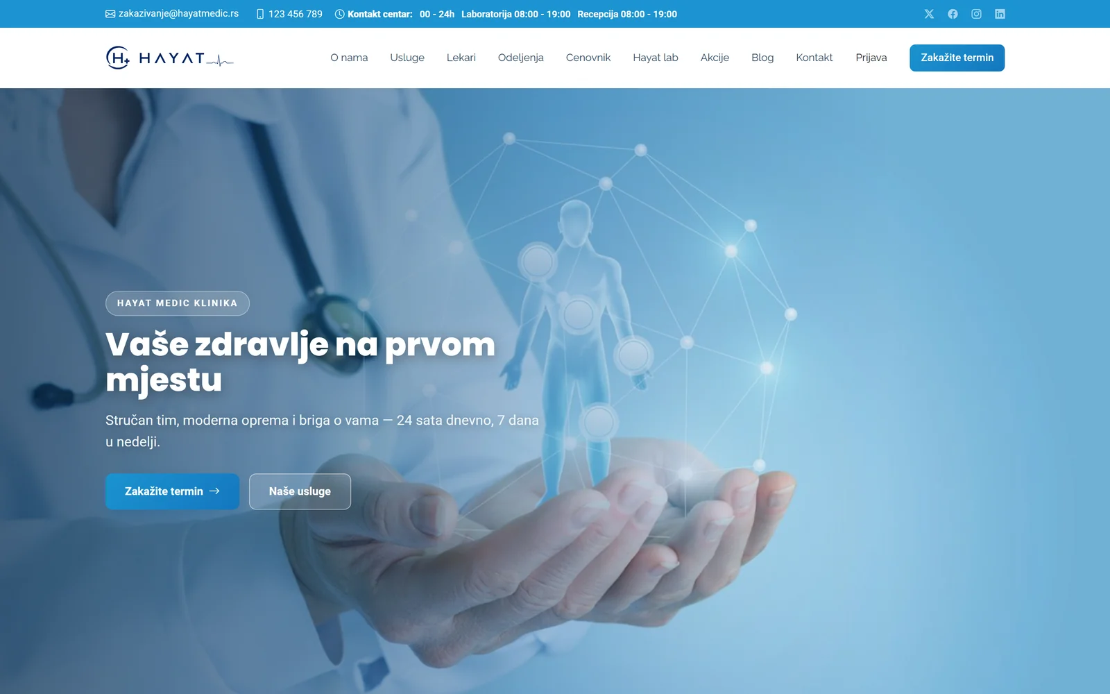 Clinic website
