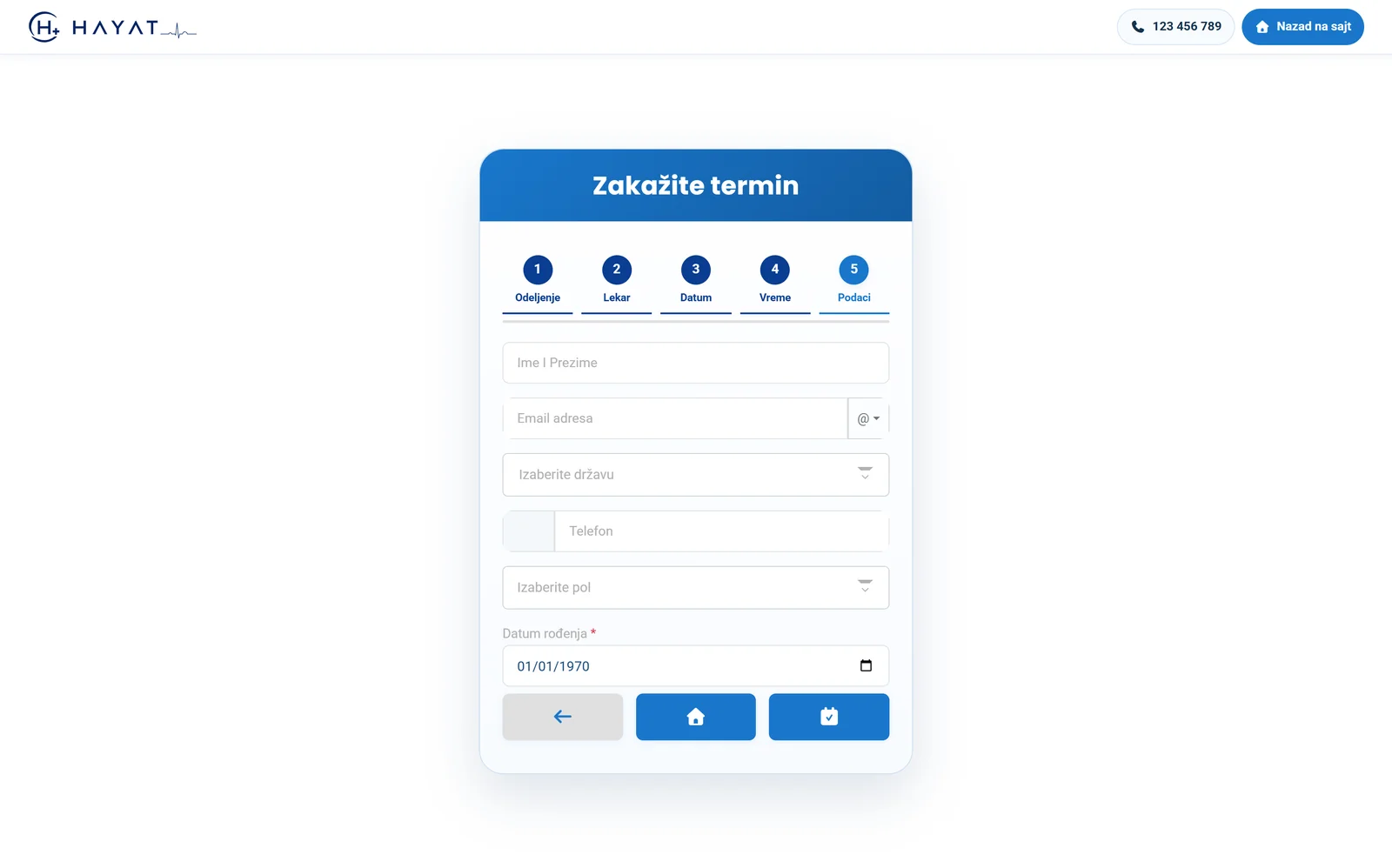 Booking — details
